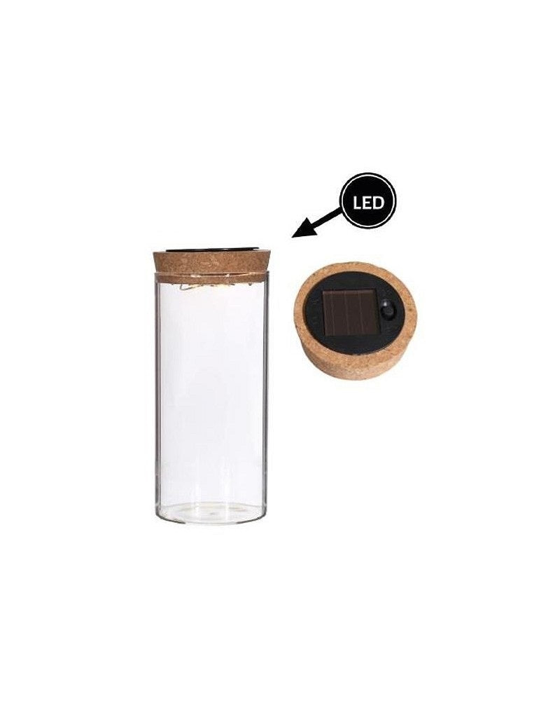 Test tube Ø8 h: 18 cm w. solar cork lid (1 pc)