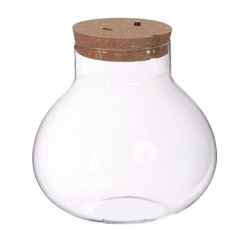 Terrarium w. cork w. accu w. usb-c plug