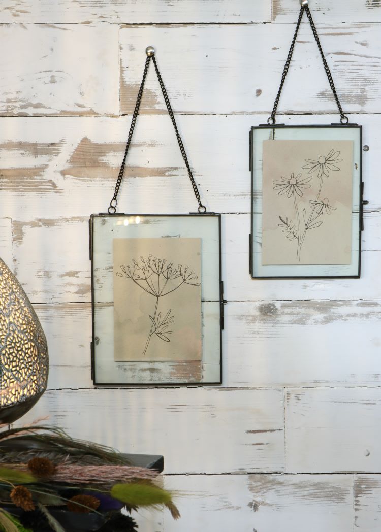 Metal hanger for dried flowers etc. 15.5x20.5cm (6 pcs.) [IFS-30242]