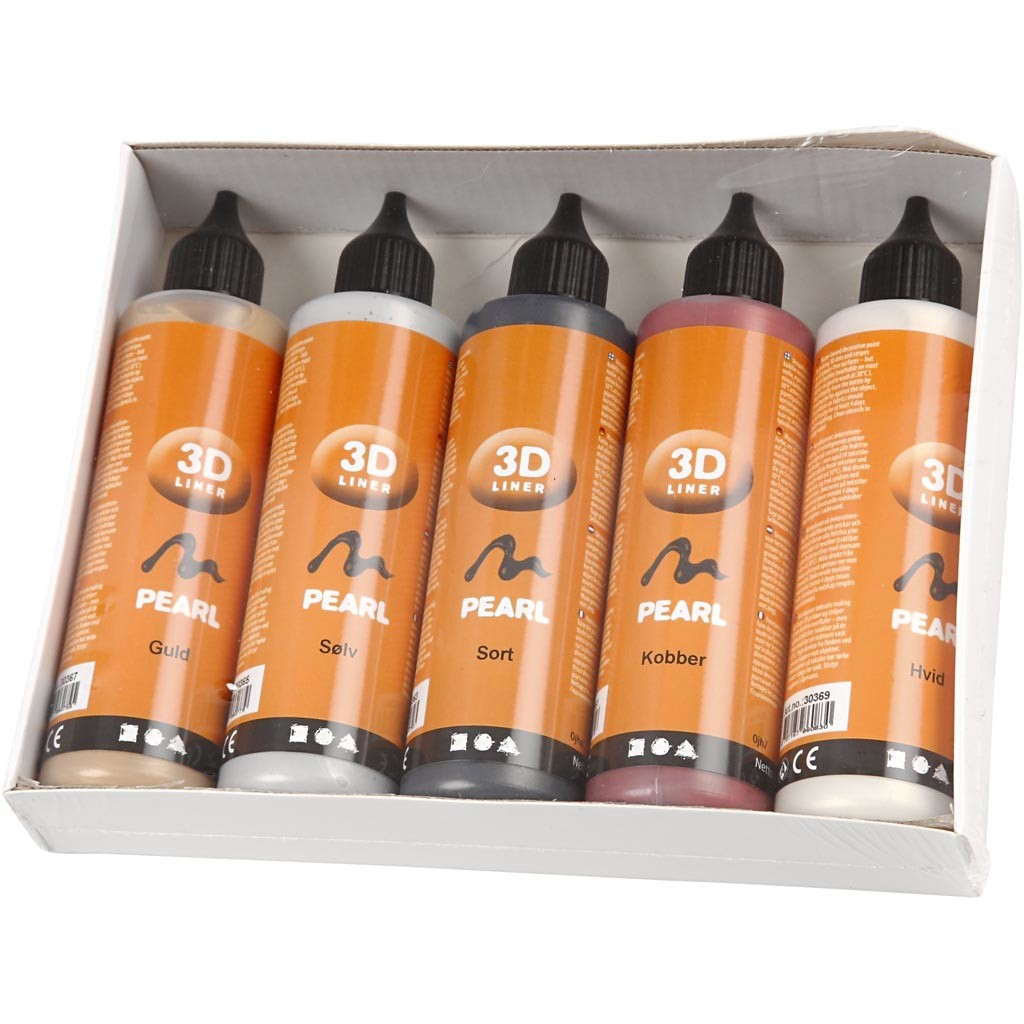 3D Liner, colori metallici, 5x100 ml/ 1 conf. [HOB-30385]