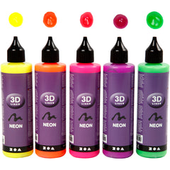 3D Liner, colori neon, 5x100 ml/ 1 conf. [HOB-30387]