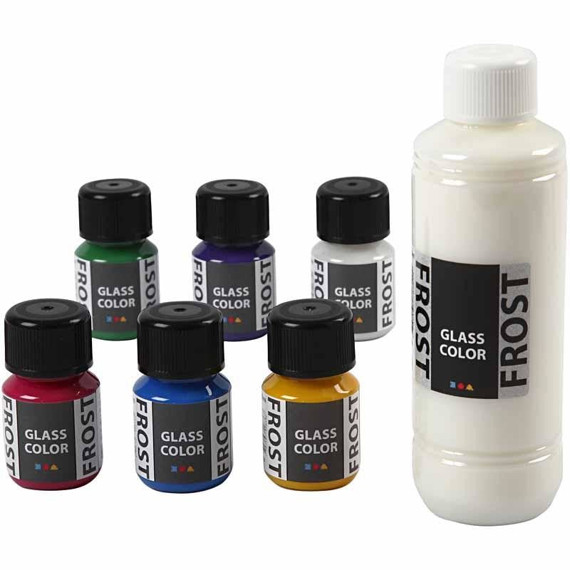 Colore satinato per vetro, colori asst., 6x30 ml/ 1 conf. [HOB-31760]