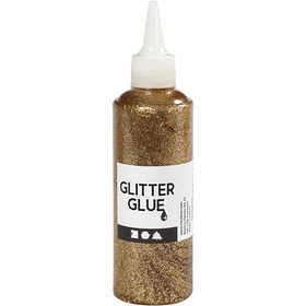 Colla glitter, oro, 118 ml/ 1 bott. [HOB-31821]