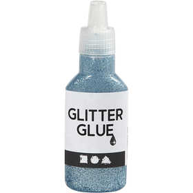 Glitzerkleber, Hellblau, 25 ml/ 1 Fl. [HOB-318260]