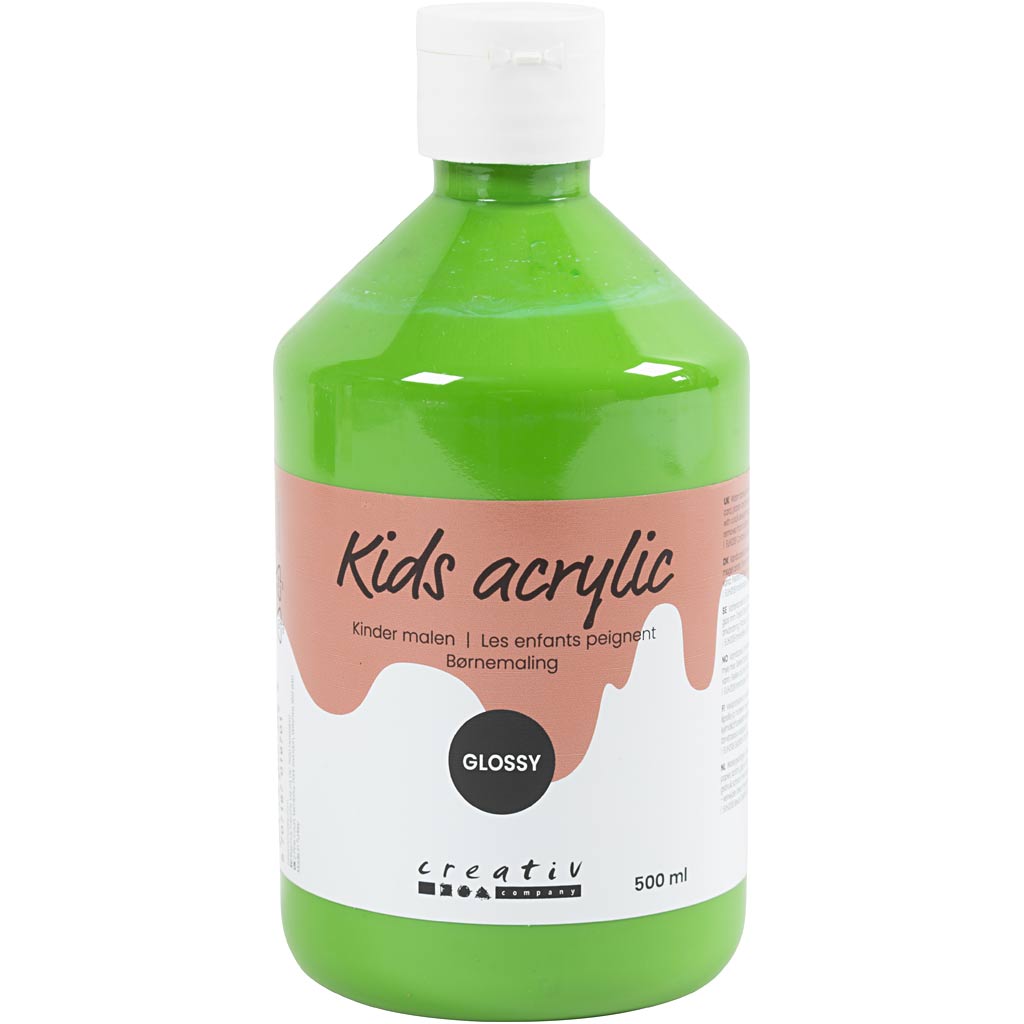 Acrylic Paint Glossy, light green, 500 ml/ 1 bottle