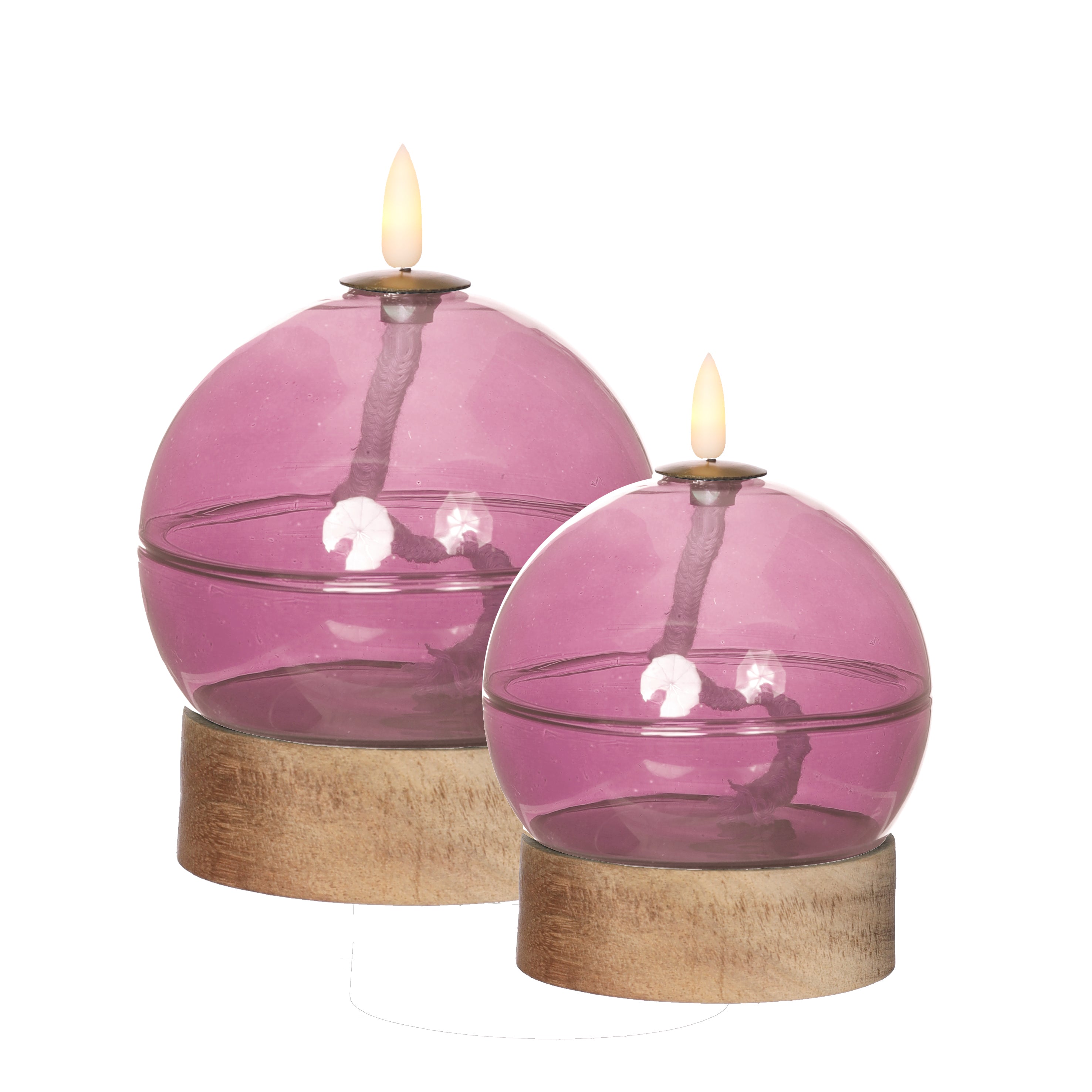 LED-Öllampe h13,5 Ø10 cm rosa (1 Stk.) [IFS-32801]