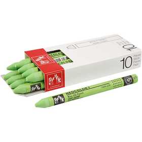 CARAN D’ACHE Neocolor I Pastelli, L: 10 cm, spess. 8,5 mm, yellow green (230), 10 pz/ 1 conf. [HOB-34034]