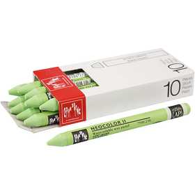 CARAN D’ACHE Neocolor II, L: 10 cm, spess. 8,5 mm, yellow green (230), 10 pz/ 1 conf. [HOB-34064]