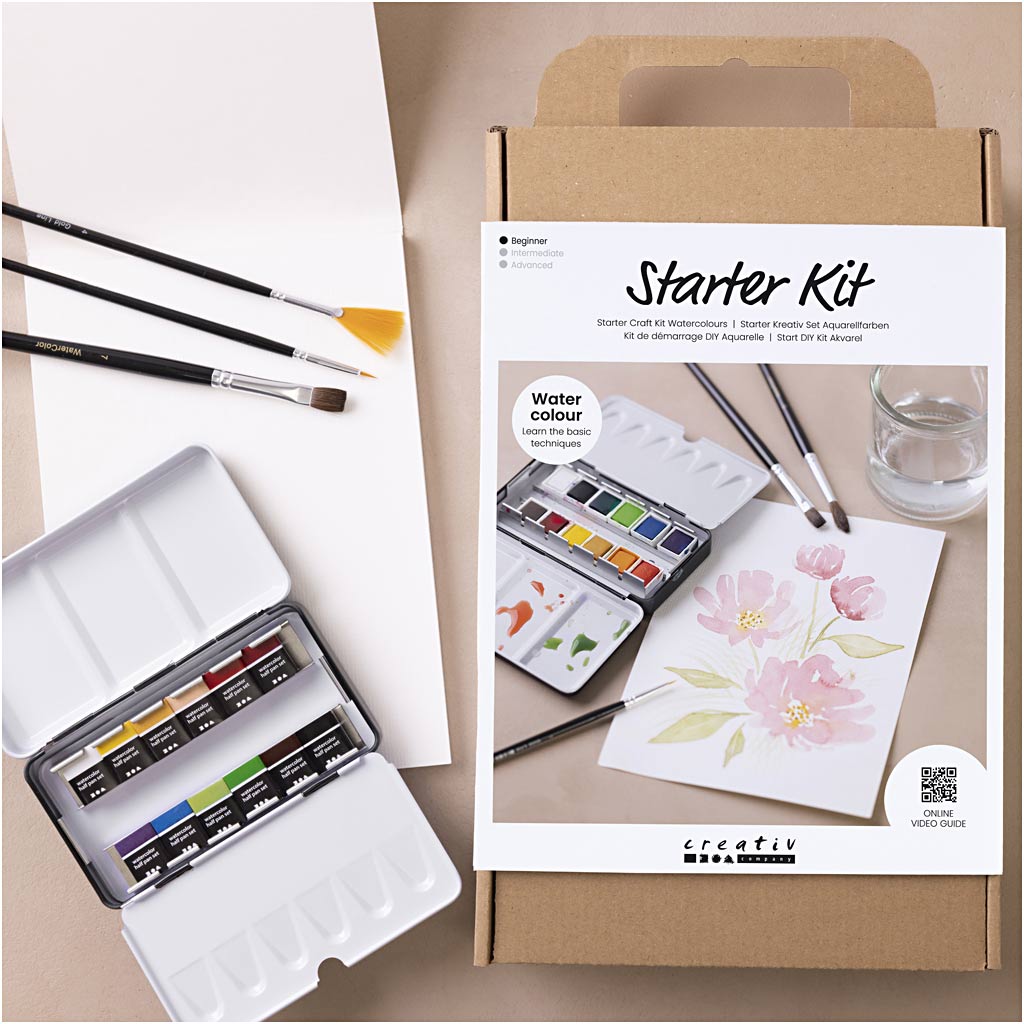Kit Fai da te Principiante Acquerelli, 1 conf. [HOB-34249]