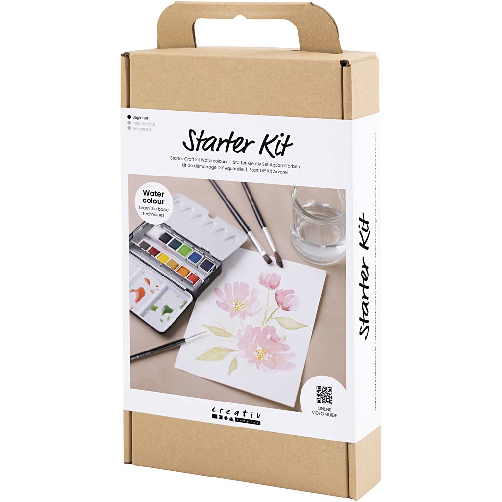 Kit Fai da te Principiante Acquerelli, 1 conf. [HOB-34249]