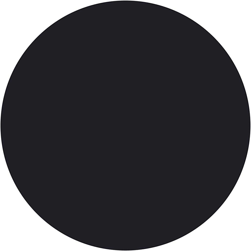 Pastilles aquarelles, H : 16 mm, d 44 mm, noir, 6 pièces/ 1 Pq. [HOB-34485]