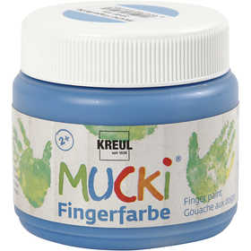 Mucki Pittura da dita, blu, 150 ml/ 1 vasch. [HOB-34761]