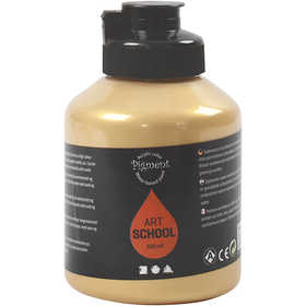 Acrylfarben, Mattglänzend, Deckend, Gold, 500 ml/ 1 Fl. [HOB-35434]