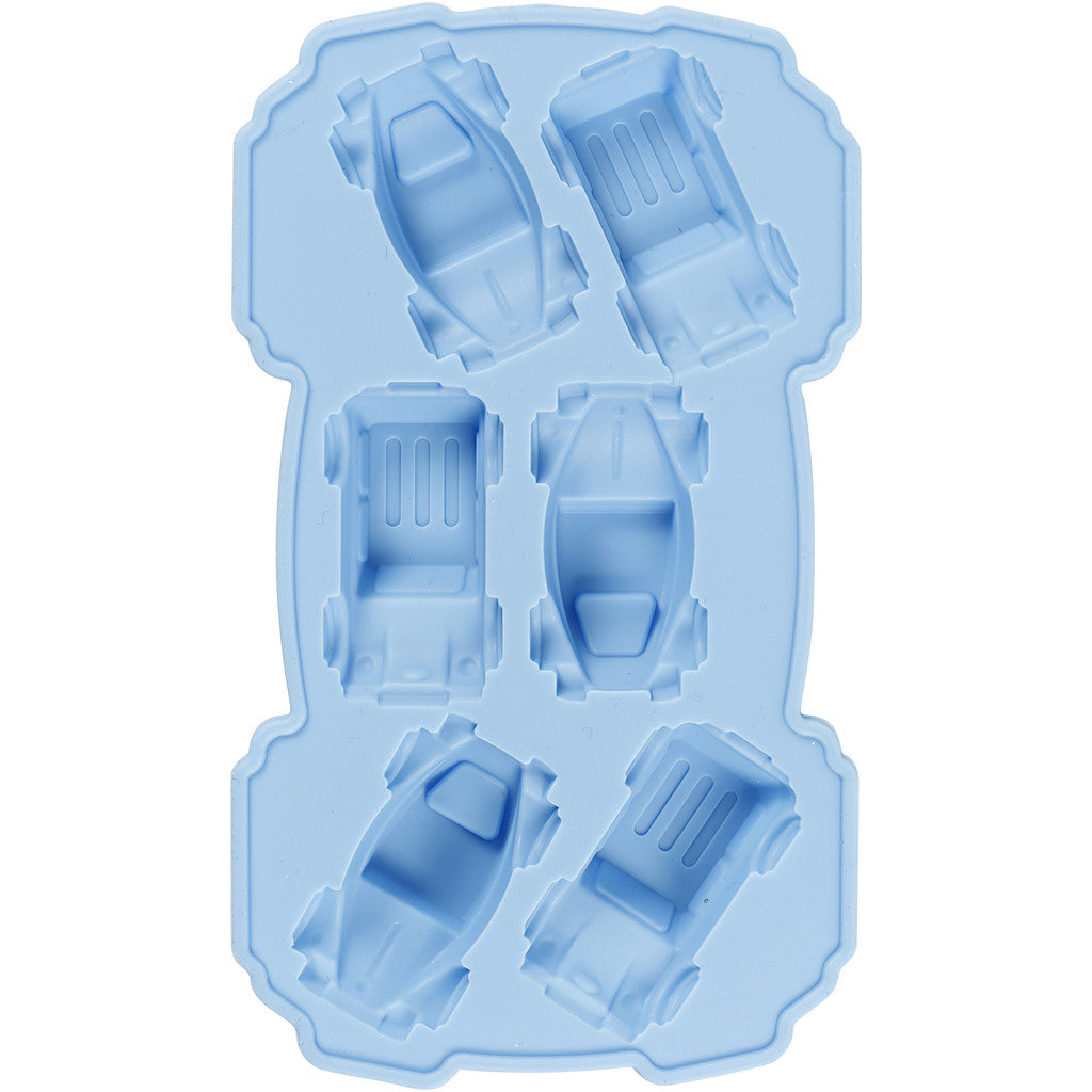 Stampo in silicone, macchine, H: 2,5 cm, L: 3 cm, L: 4,5 cm, 12,5 ml, 1 pz [HOB-37132]