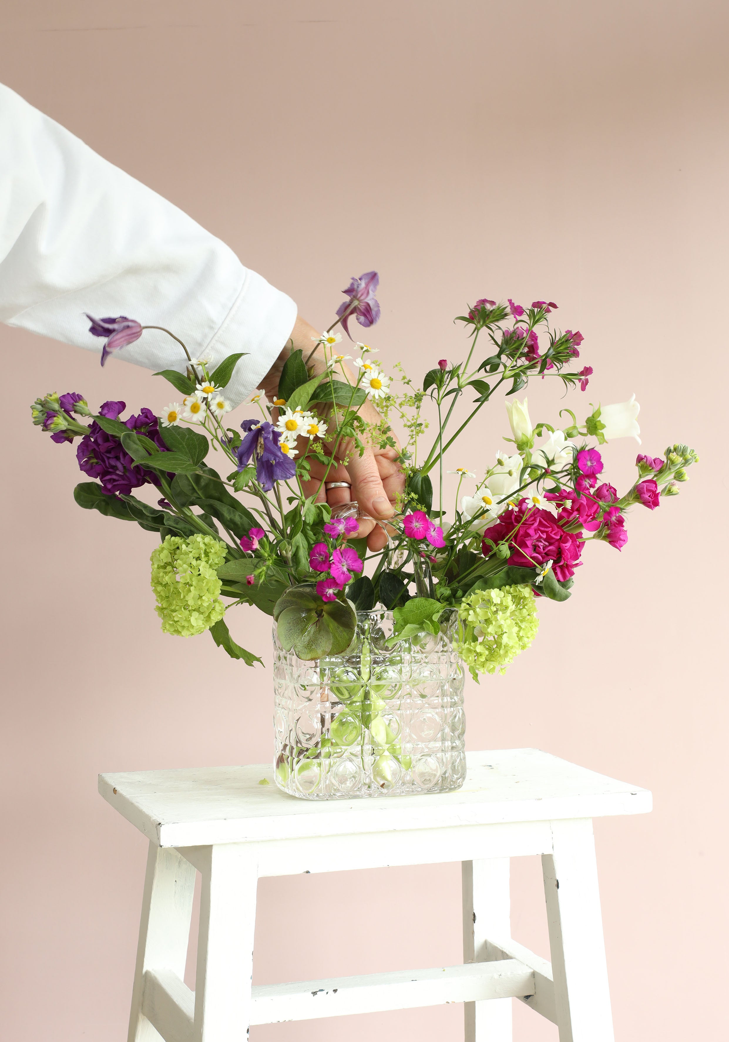 Handtasche Vase Elysee Glasgriff L.14 x B.9,5 x H.22 cm klar (1 Stk.) [IFS-37230]