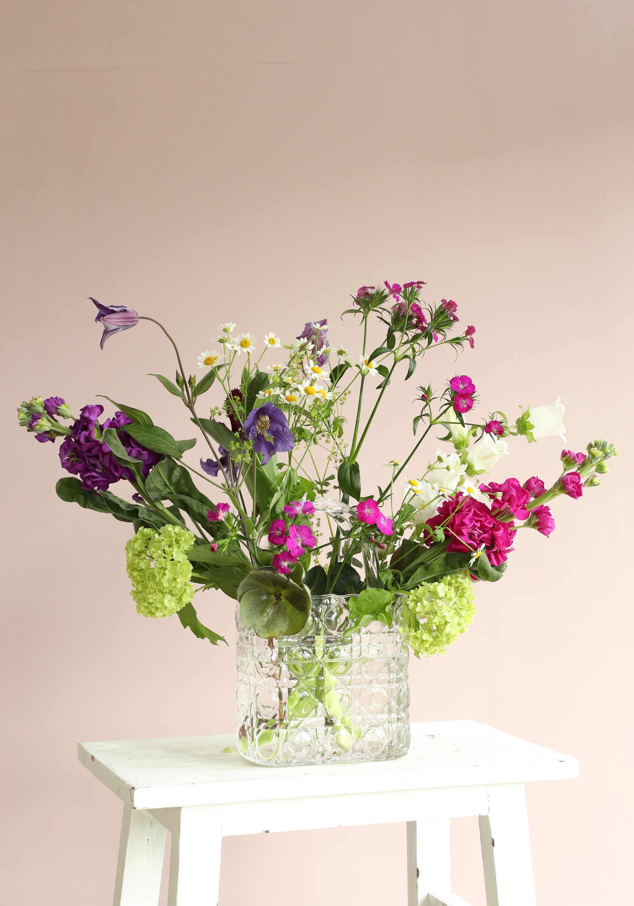 Handtasche Vase Elysee Glasgriff L.14 x B.9,5 x H.22 cm klar (1 Stk.) [IFS-37230]