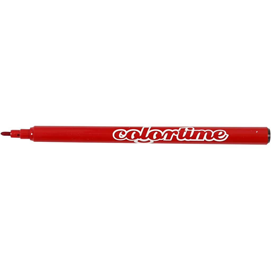 Feutres Colortime, trait 2 mm, rouge, 18 pièces/ 1 Pq. [HOB-373540]