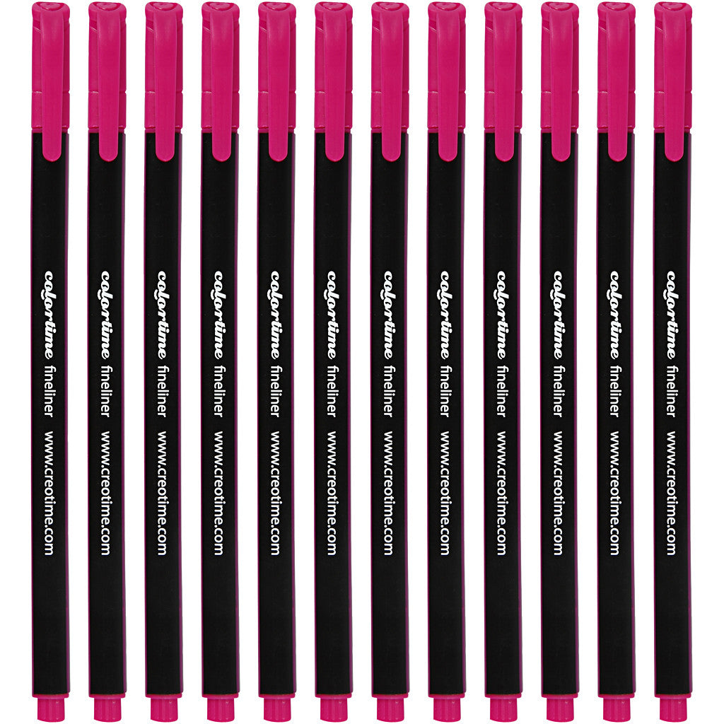 Pennarelli Fineliner Colortime, ampiezza tratto 0,6-0,7 mm, ciclamino, 12 pz/ 1 conf. [HOB-373641]