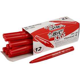BIC Feutre Visacolor, trait 3 mm, rouge, 12 pièces/ 1 Pq. [HOB-37403]