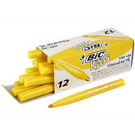 BIC Feutre Visacolor, trait 3 mm, jaune, 12 pièces/ 1 Pq. [HOB-37404]