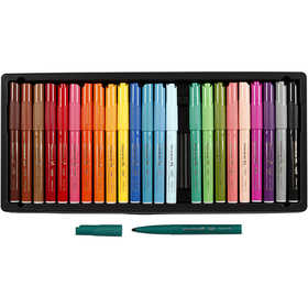 BIC Feutres Visacolor - Achat en gros, trait 3 mm, ass. de couleurs, 24 pièces/ 1 Pq. [HOB-37491]