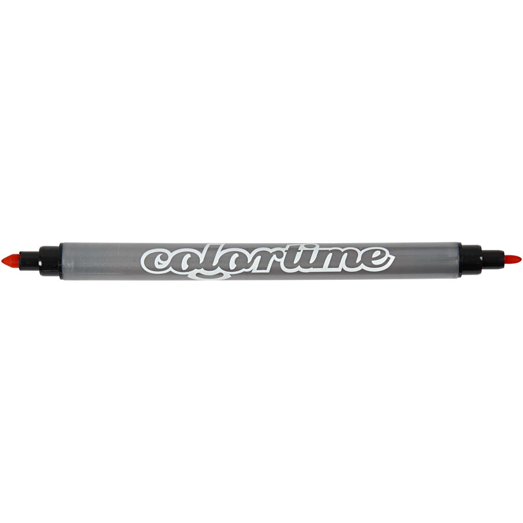 Colortime Dual-Filzstifte, Strichstärke 2,3+3,6 mm, Standard-Farben, 20 Stk/ 1 Pck [HOB-37983]