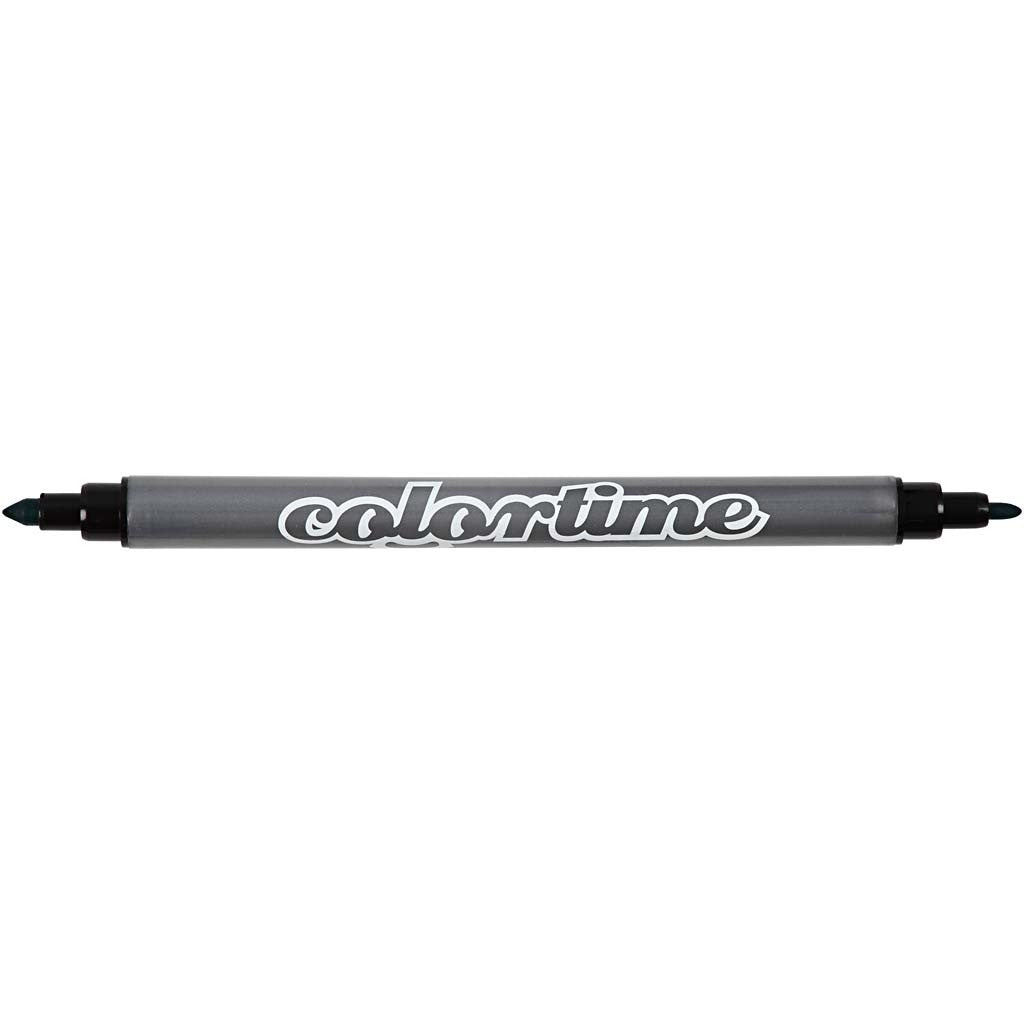 Pennarello Doppio Colortime, ampiezza tratto 2,3+3,6 mm, colori standard, 6 pz/ 1 conf. [HOB-37984]