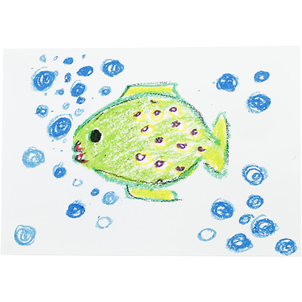 Craies à la cire Colortime, L : 8 cm, ass. de couleurs, 6,5 gr, 120 pièces/ 1 Pq. [HOB-38125]