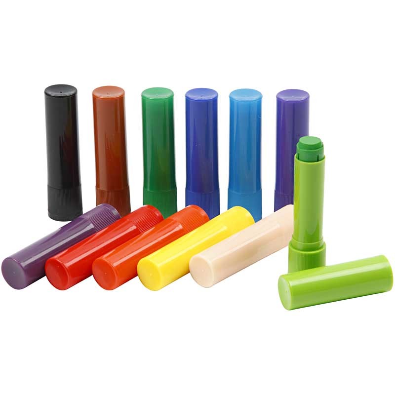 Soft Color Stick, L: 8 cm, colori asst., 12 pz/ 1 conf. [HOB-38135]