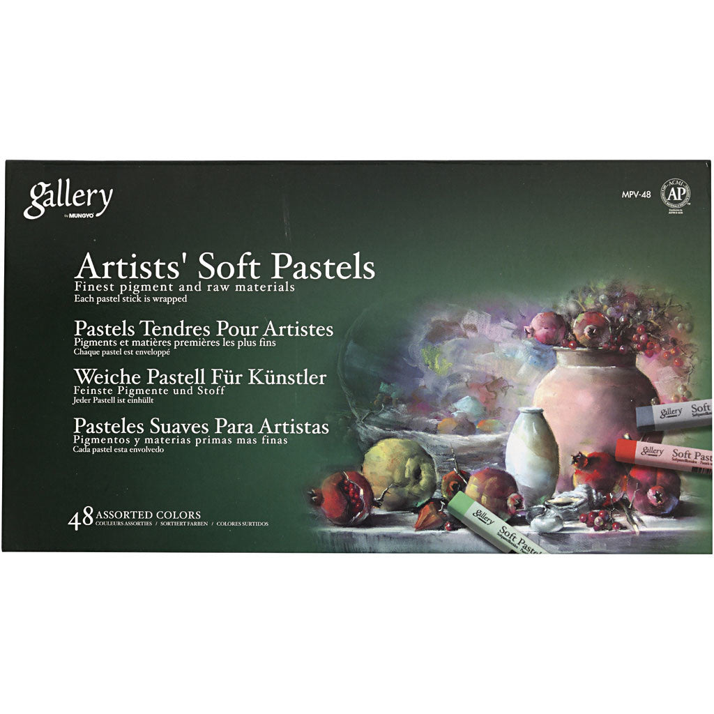 Set Pastelli Morbidi Gallery, L: 6,5 cm, spess. 10 mm, colori asst., 48 pz/ 1 conf. [HOB-38166]