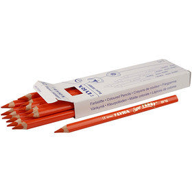 Crayons de couleur Lyra Super Ferby 1, L : 18 cm, mine 6,25 mm, orange, 12 pièces/ 1 Pq. [HOB-38354]