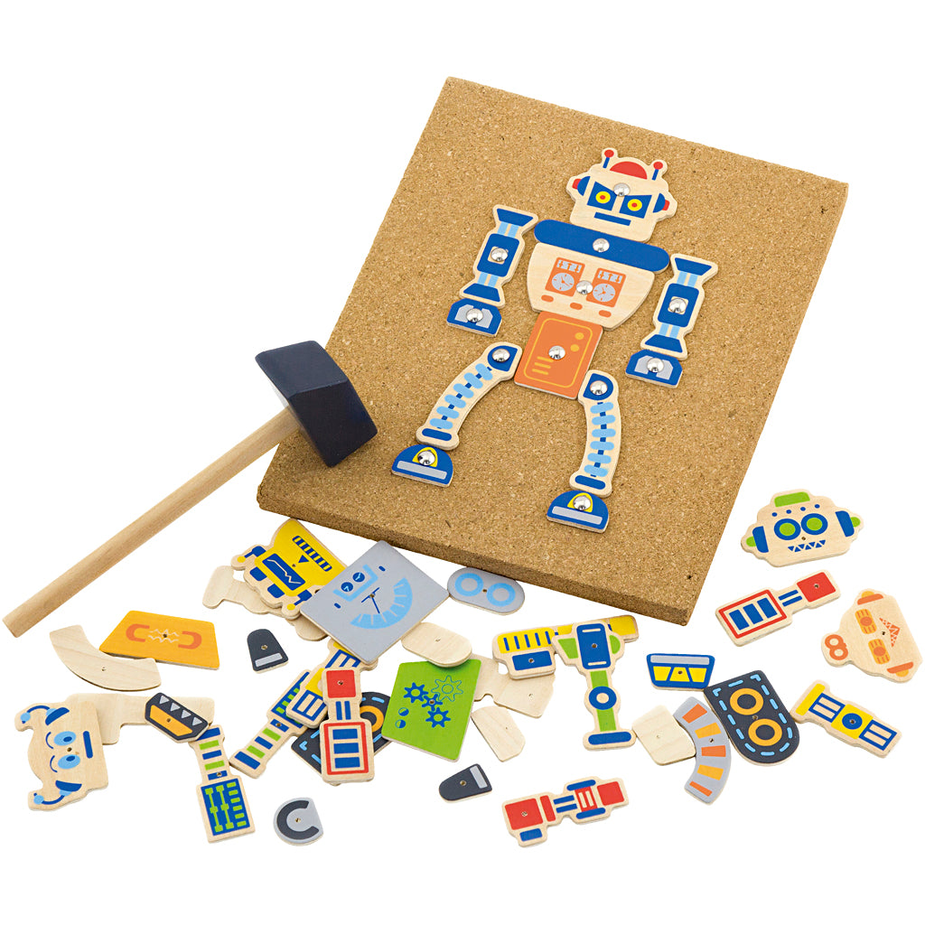 VIGA hammer mosaic set, Robot, size 23x18 cm