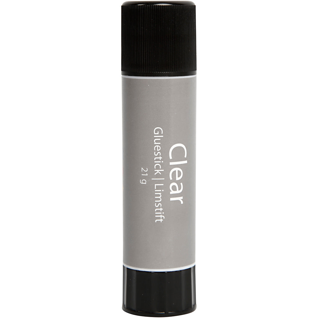 Clear Glue Stick, Round, 21 g