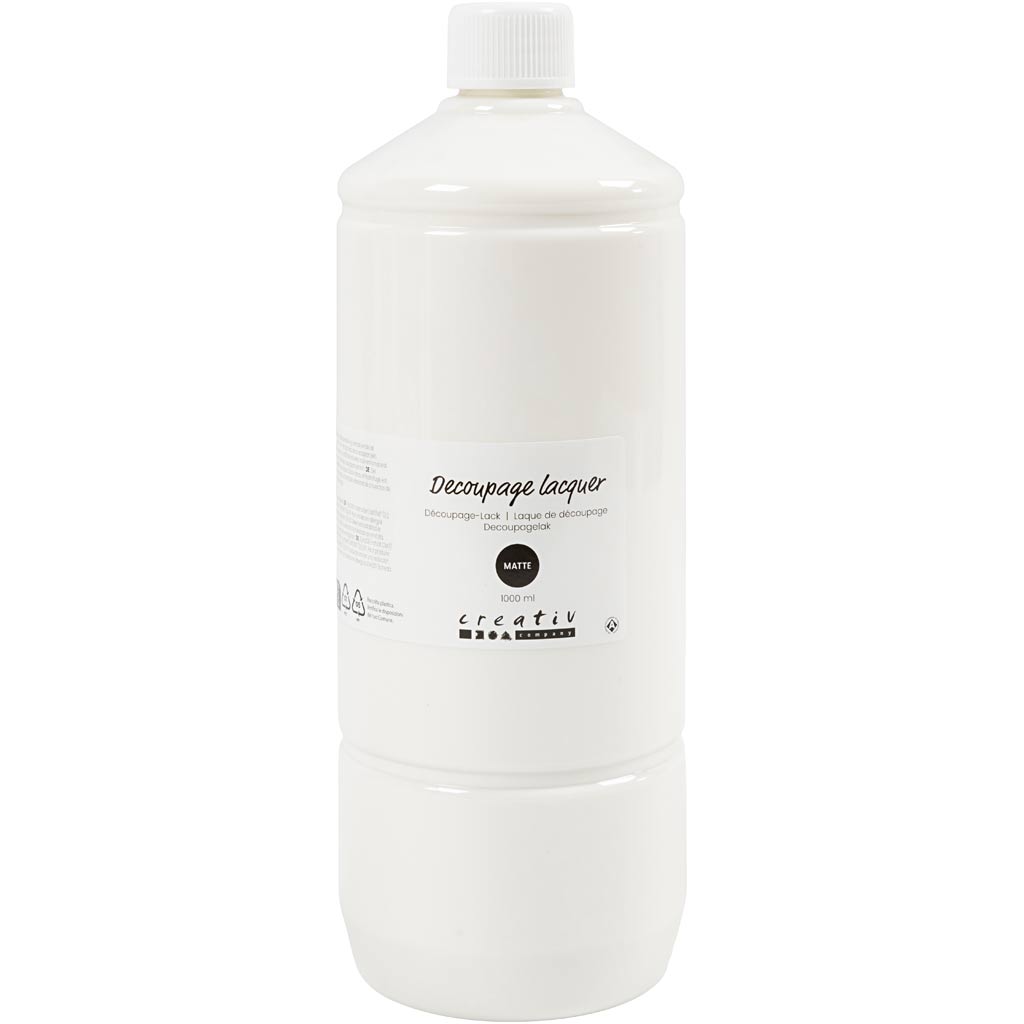 Decoupage lacquer, matt, 1000 ml/ 1 bottle