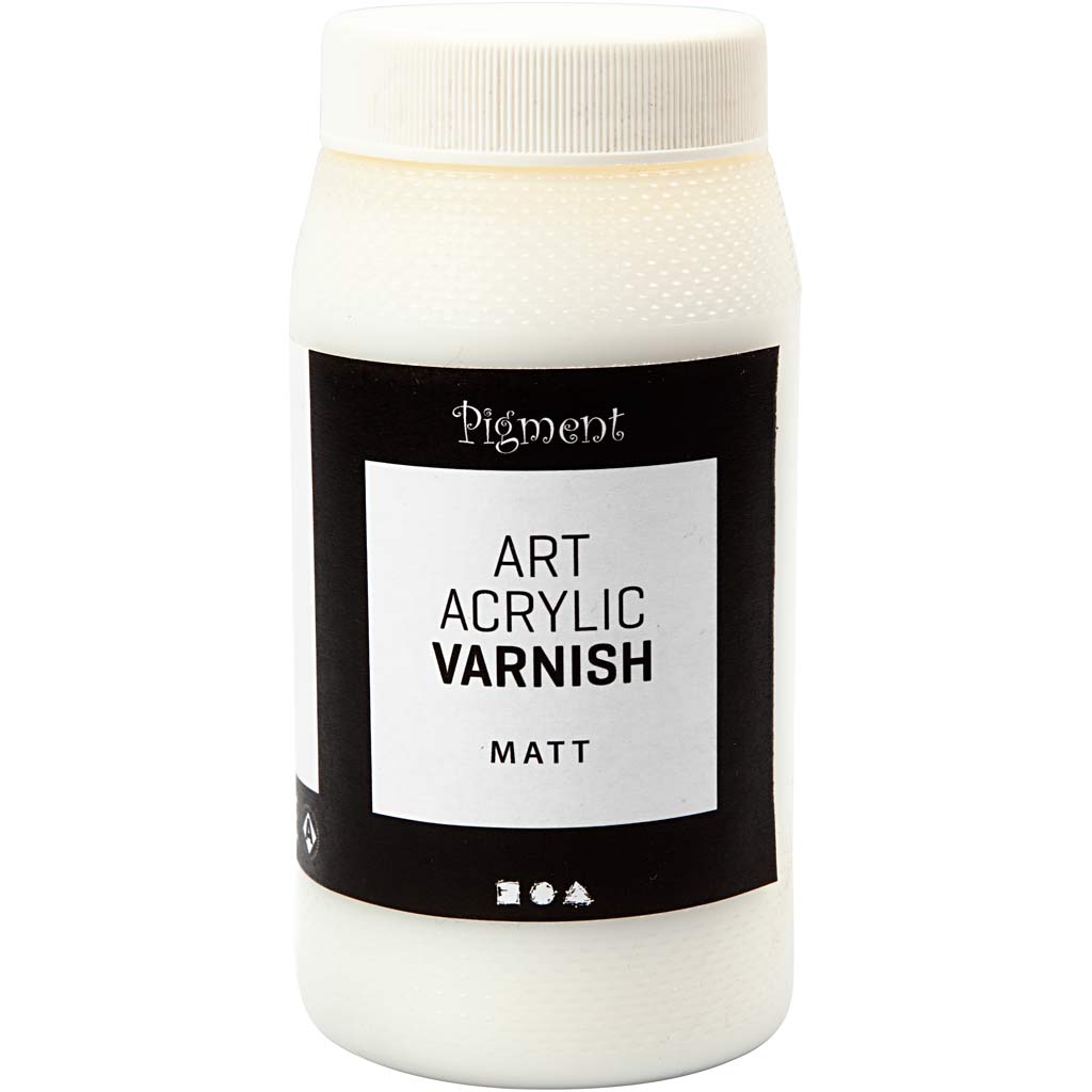 Art Acrylic Varnish, Matt transparent, Weiß, 500 ml/ 1 Dose [HOB-39280]