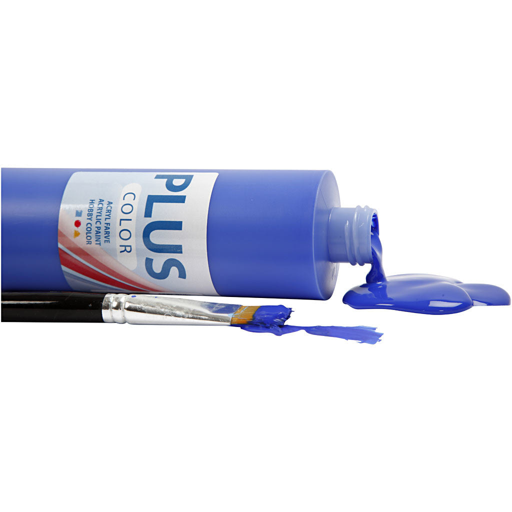 Plus Color Bastelfarbe, Ultramarinblau, 250 ml/ 1 Fl. [HOB-39445]