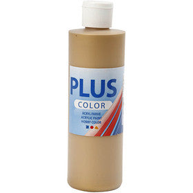 Plus Color Bastelfarbe, Gold, 250 ml/ 1 Fl. [HOB-39452]