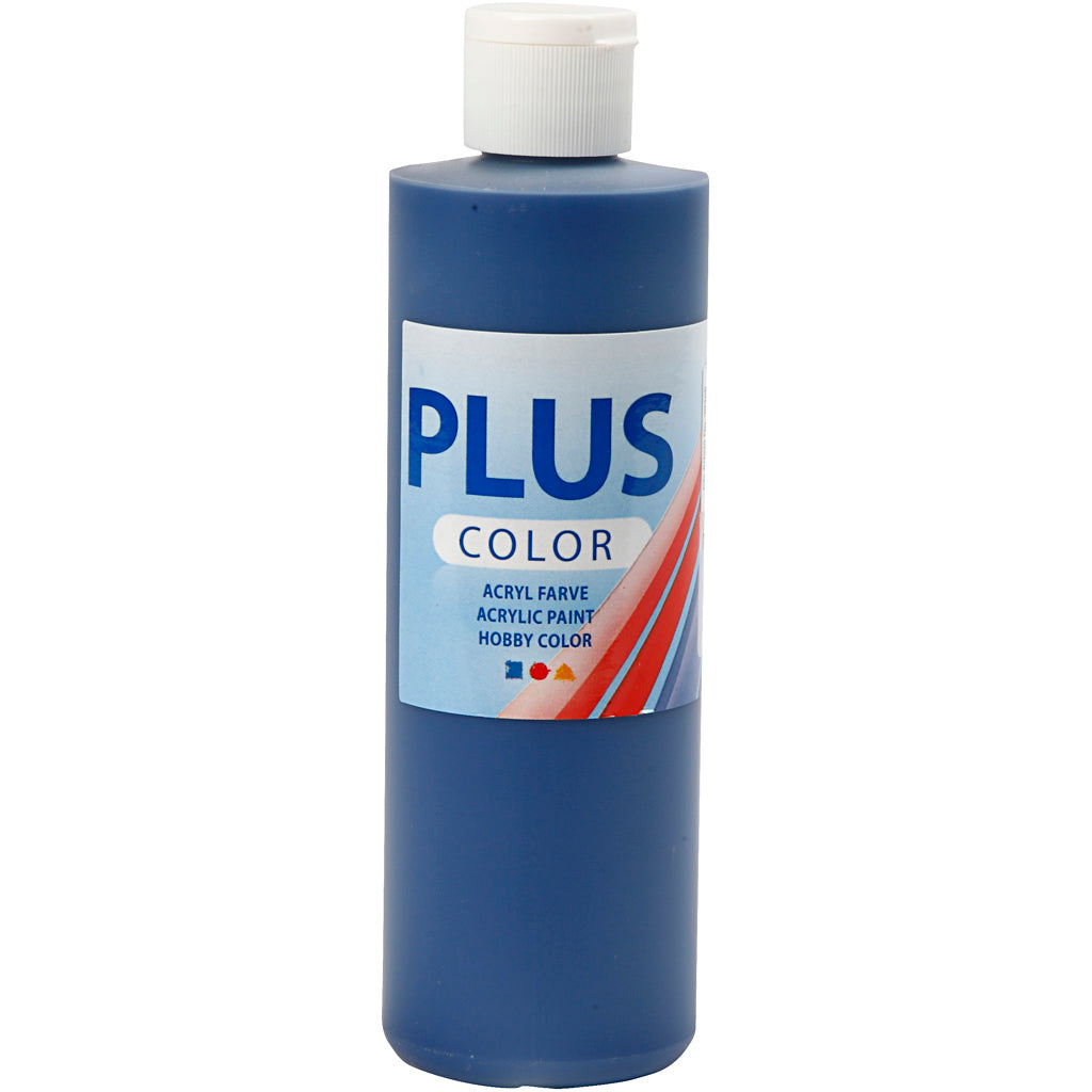 Plus Color Craft Paint, navy blue, 250 ml/ 1 bottle