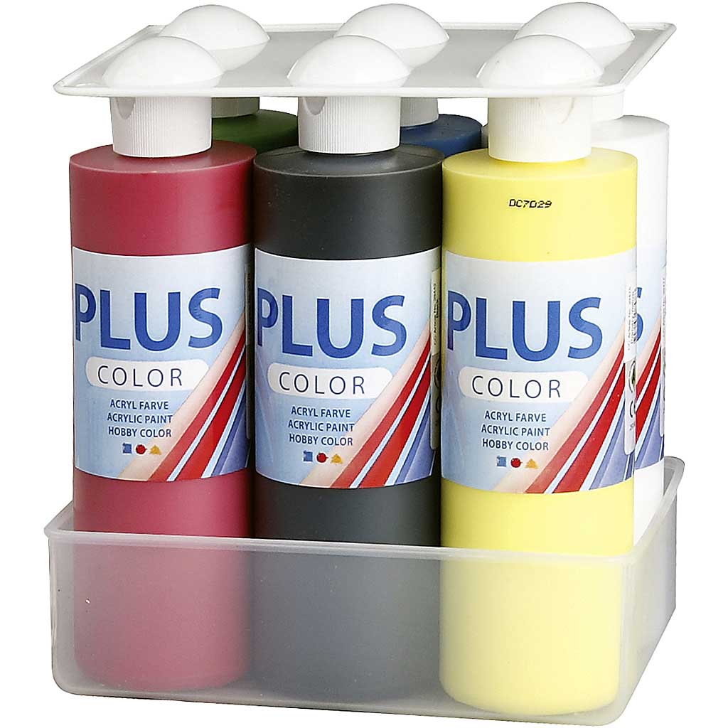 Plus Color Craft Paint, colore primario, 6x250 ml/ 1 conf. [HOB-39533]