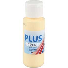 Plus Color Bastelfarbe, Hellgelb, 60 ml/ 1 Fl. [HOB-39663]