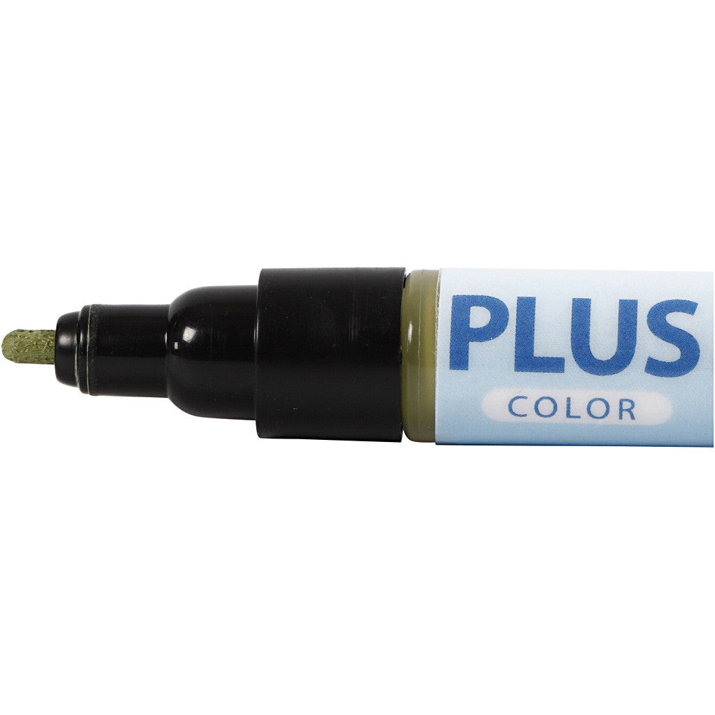Plus Color Marker, L: 14,5 cm, ampiezza tratto 1-2 mm, eucalipto, 5,5 ml, 1 pz [HOB-39807]