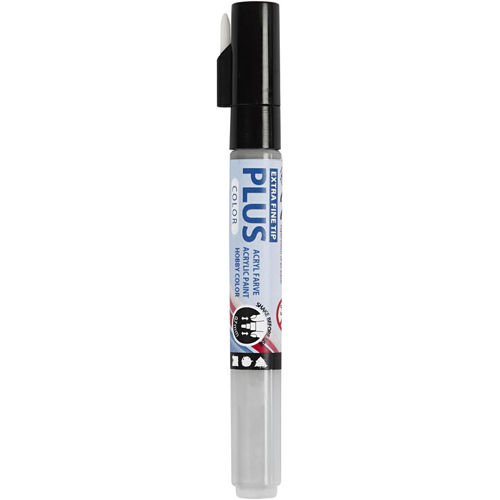 Plus Color Marker, L 14,5 cm, Strichstärke 0,7 mm, Regengrau, 5,5 ml, 1 Stk [HOB-39940]