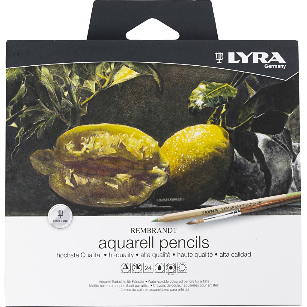Lyra Rembrandt Aquarell-Farbstifte im Kasten, Sortierte Farben, 24 Stk/ 1 Pck [HOB-403024]