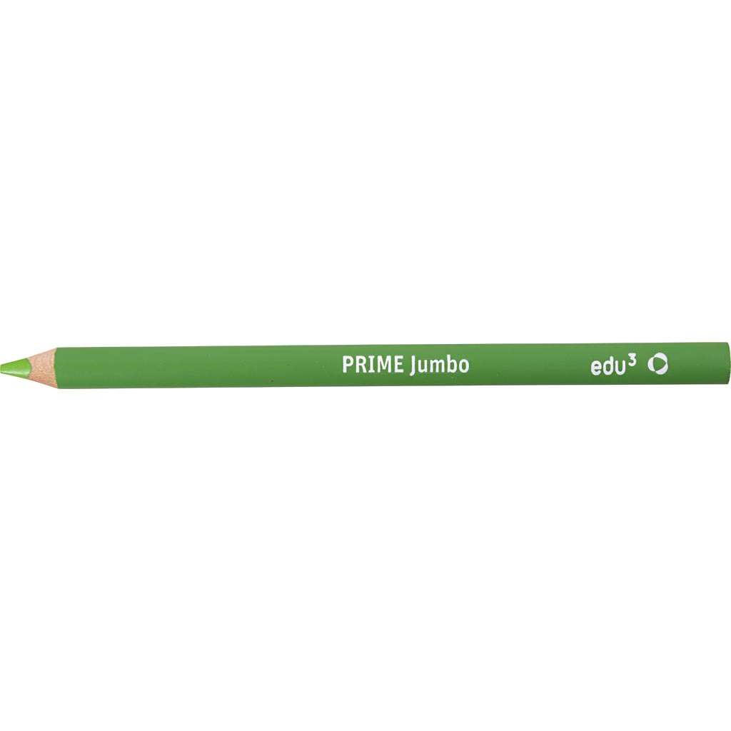 Matite Colorate edu jumbo, spess. 10 mm, mina 6,25 mm, verde chiaro, 12 pz/ 1 conf. [HOB-408062]