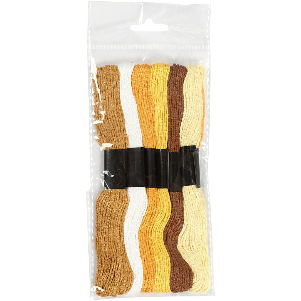 Filo da Ricamo, spess. 1 mm, dorato, 6 pacch./ 1 conf. [HOB-412700]