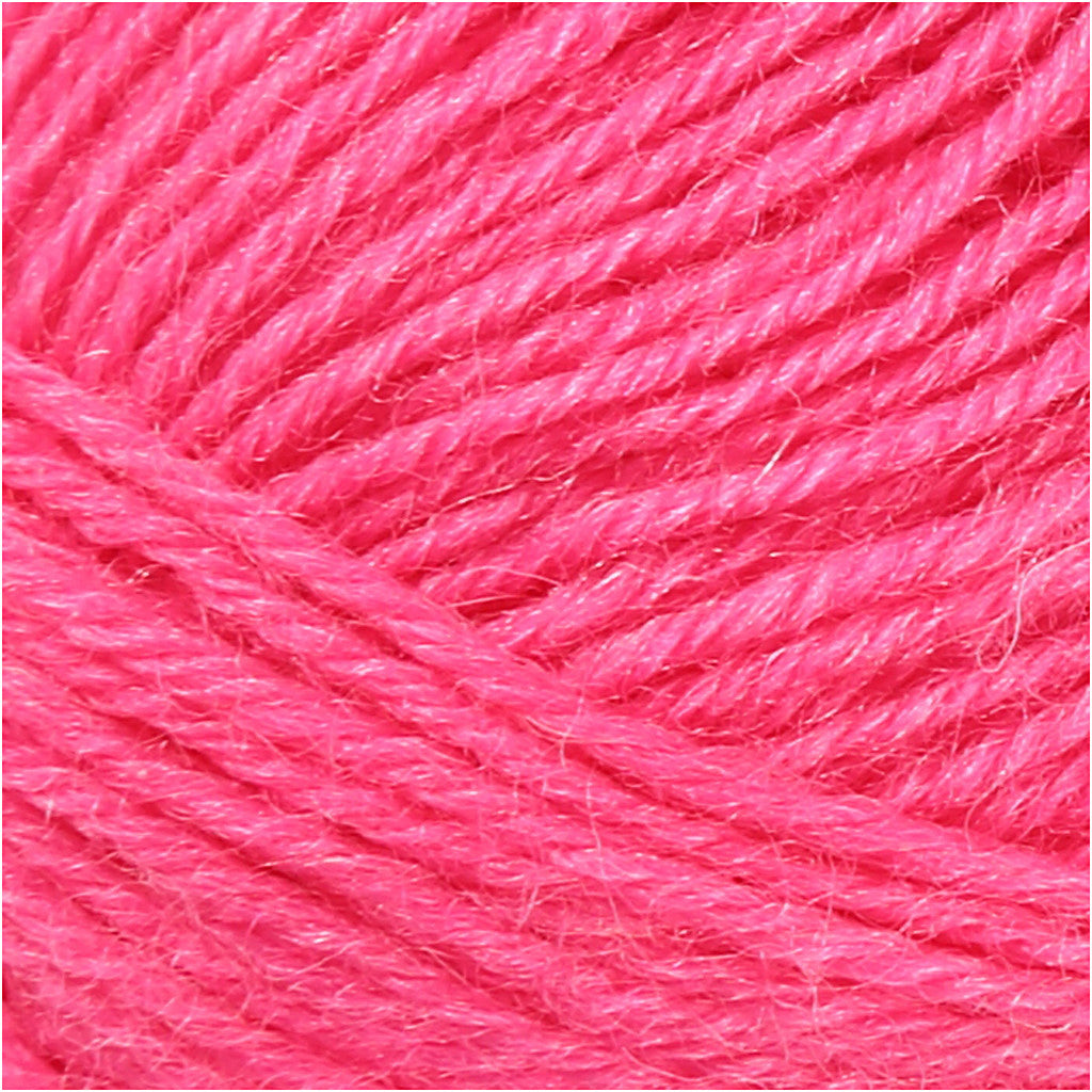 Lana per Calze, L: 200 M, rosa, 50 g/ 1 gom. [HOB-41323]