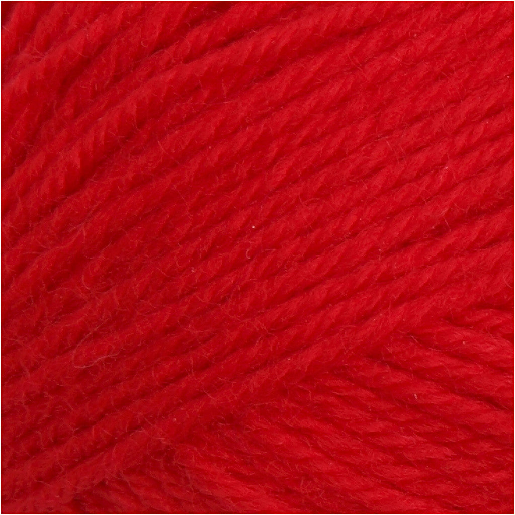 Filato Baby, L: 172 M, rosso, 50 g/ 1 gom. [HOB-41327]