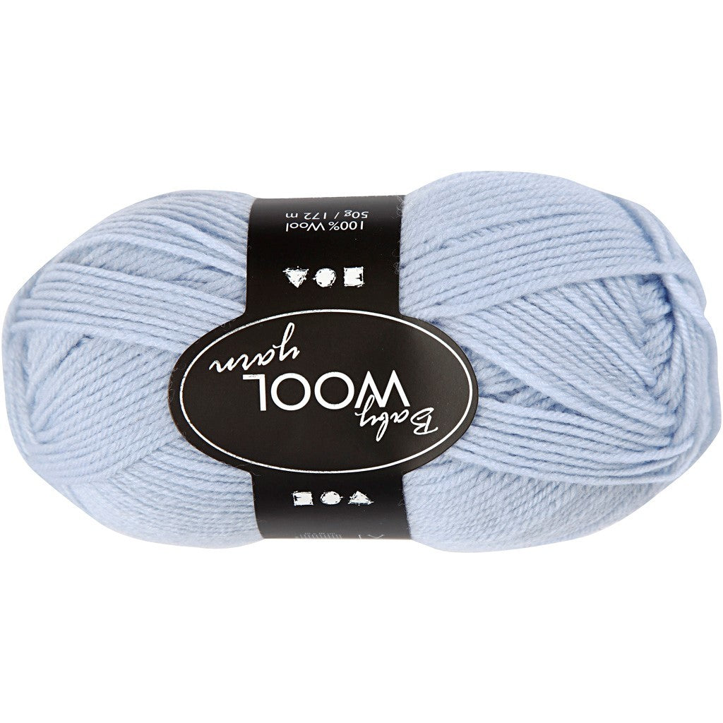 Filato Baby, L: 172 M, azzurro, 50 g/ 1 gom. [HOB-41345]