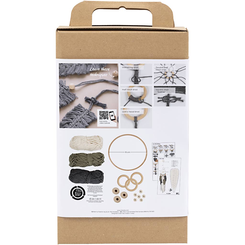 Kit Fai da te Principiante Macramé, 1 conf. [HOB-41477]