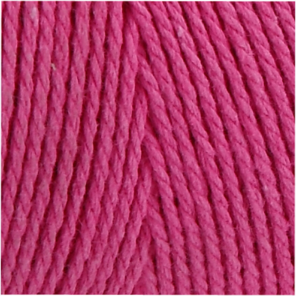 Macramé-Kordel, L 315 M, Dicke 1 mm, Dünne Qualität 12/12, Pink, 220 g/ 1 Knäuel [HOB-41508]